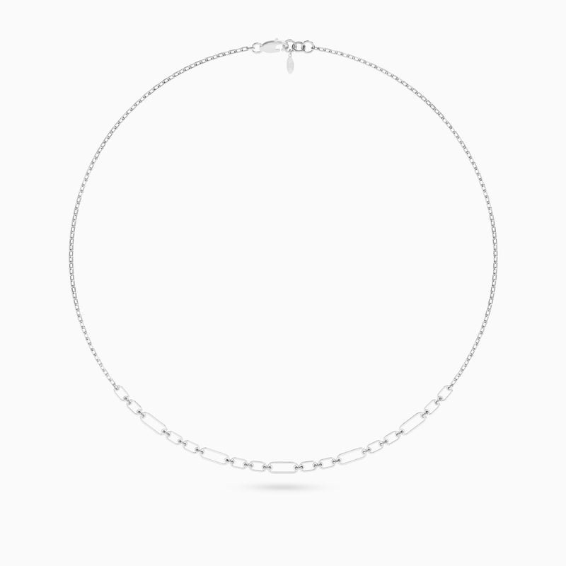 ويفز من لازوردي سلسلة شكل وصلات بيبركليب ممتدة فضة - Image 3